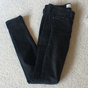 Black denim jeans